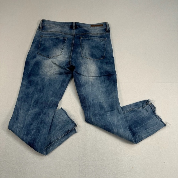 V 1969 Italia Skinny Cropped Jeans Womens Size 26/2 Light Medium Blue Mid Rise - Picture 3 of 14